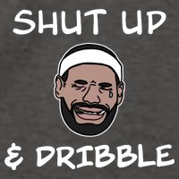 Labron Crying Shut Up And Dribble Vector Backpack