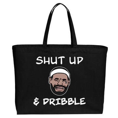 Labron Crying Shut Up And Dribble Cotton Canvas Jumbo Tote