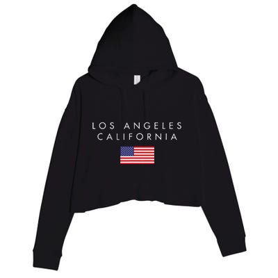 Los Angeles California Cool L.A. City Ca Souvenir Crop Fleece Hoodie