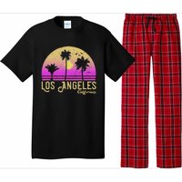 Los Angeles California Retro Vintage Sunset Pajama Set