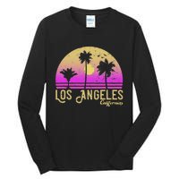 Los Angeles California Retro Vintage Sunset Tall Long Sleeve T-Shirt