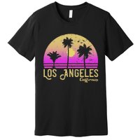 Los Angeles California Retro Vintage Sunset Premium T-Shirt