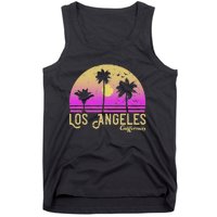 Los Angeles California Retro Vintage Sunset Tank Top