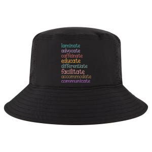 Laminate Advocate Caffeinate Educate Sped Special Education Cool Comfort Performance Bucket Hat