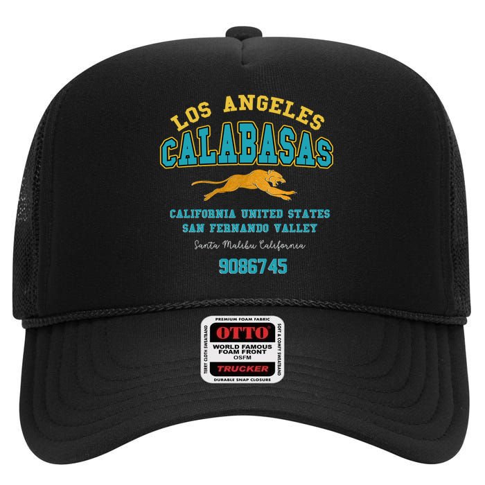 Los Angeles Calabasas High Crown Mesh Back Trucker Hat