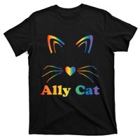 LGBTQ + Ally Cat LGBTQ Ally Cat Pride T-Shirt