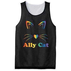 LGBTQ + Ally Cat LGBTQ Ally Cat Pride Mesh Reversible Basketball Jersey Tank