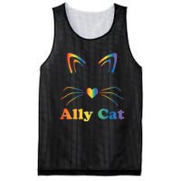 LGBTQ + Ally Cat LGBTQ Ally Cat Pride Mesh Reversible Basketball Jersey Tank