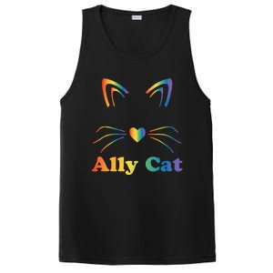 LGBTQ + Ally Cat LGBTQ Ally Cat Pride PosiCharge Competitor Tank