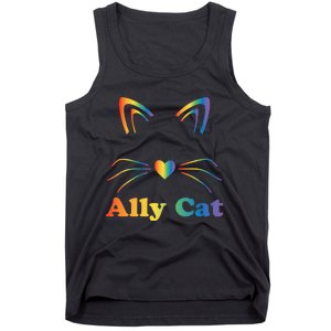 LGBTQ + Ally Cat LGBTQ Ally Cat Pride Tank Top