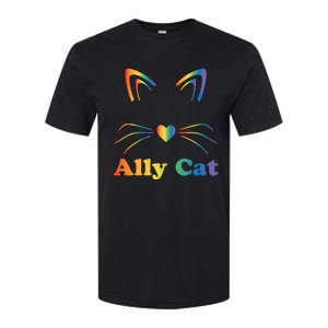 LGBTQ + Ally Cat LGBTQ Ally Cat Pride Softstyle CVC T-Shirt