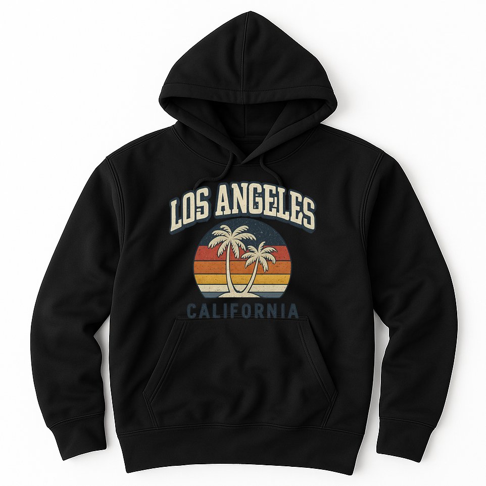 Los Angeles California Retro Hoodie