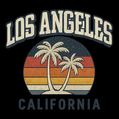 Los Angeles California Retro T-Shirt
