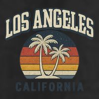 Los Angeles California Retro Beanie