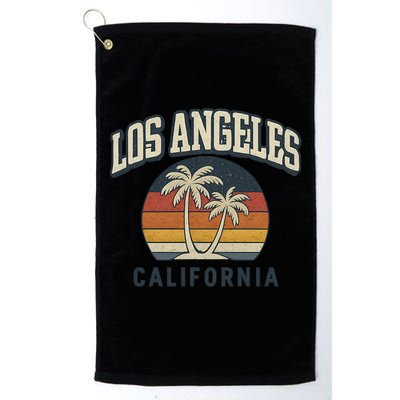 Los Angeles California Retro Golf Towel