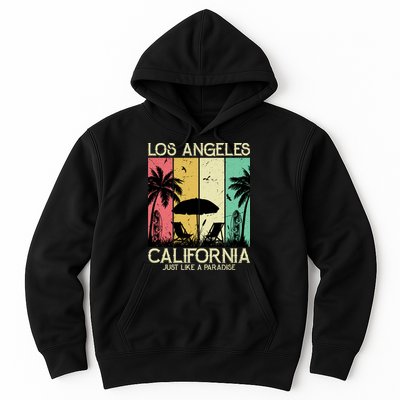 Los Angeles California Just Like A Paradise Retro Hoodie