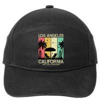 Los Angeles California Just Like A Paradise Retro 7-Panel Snapback Hat