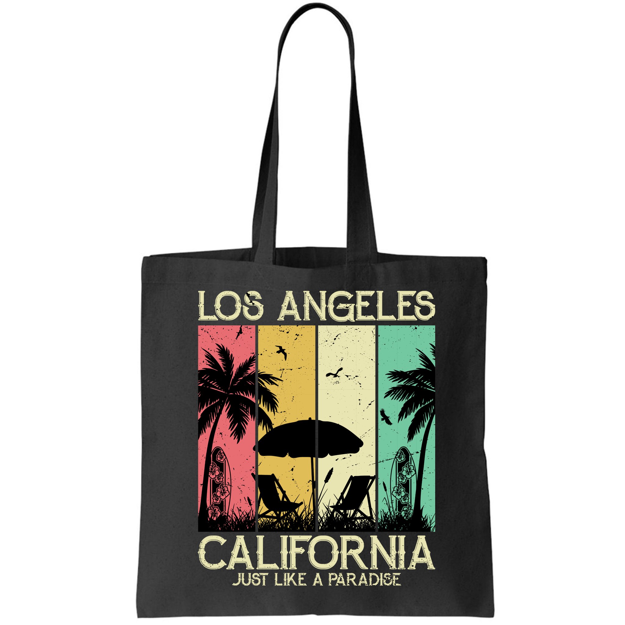 Los Angeles California Just Like A Paradise Retro Bag