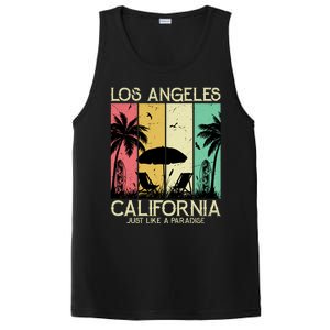 Los Angeles California Just Like A Paradise Retro PosiCharge Competitor Tank