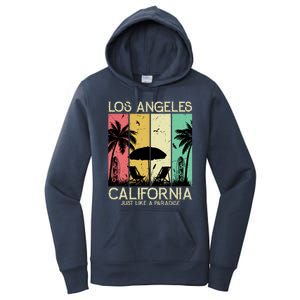 Los Angeles California Just Like A Paradise Retro Women's Pullover Hoodie