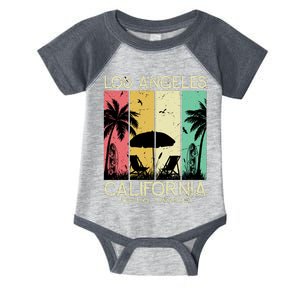 Los Angeles California Just Like A Paradise Retro Infant Baby Jersey Bodysuit