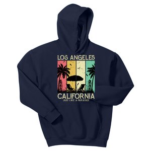 Los Angeles California Just Like A Paradise Retro Kids Hoodie