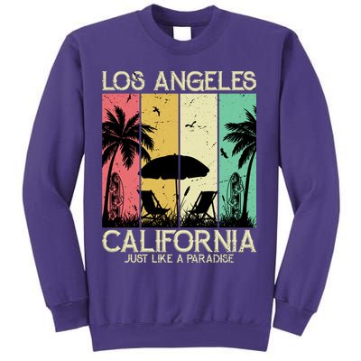 Los Angeles California Just Like A Paradise Retro Sweatshirt