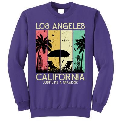 Los Angeles California Just Like A Paradise Retro Sweatshirt