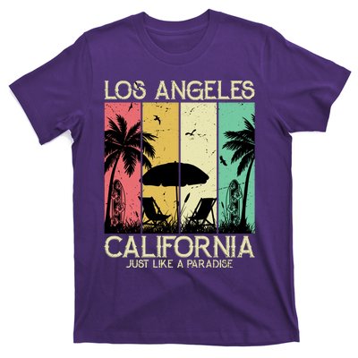 Los Angeles California Just Like A Paradise Retro T-Shirt