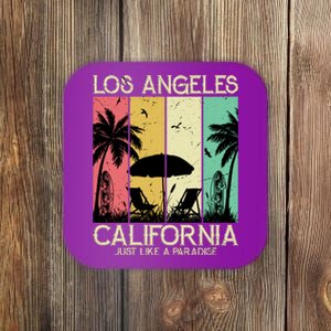 Los Angeles California Just Like A Paradise Retro Coaster