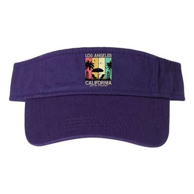 Los Angeles California Just Like A Paradise Retro Valucap Bio-Washed Visor