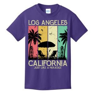 Los Angeles California Just Like A Paradise Retro Kids T-Shirt