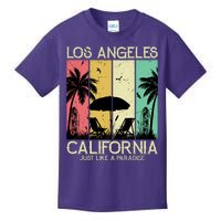 Los Angeles California Just Like A Paradise Retro Kids T-Shirt