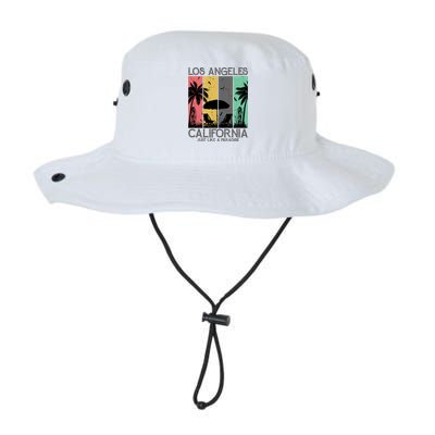 Los Angeles California Just Like A Paradise Retro Legacy Cool Fit Booney Bucket Hat