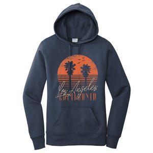 Los Angeles California Beach Retro Summer Graphic Women's Pullover Hoodie