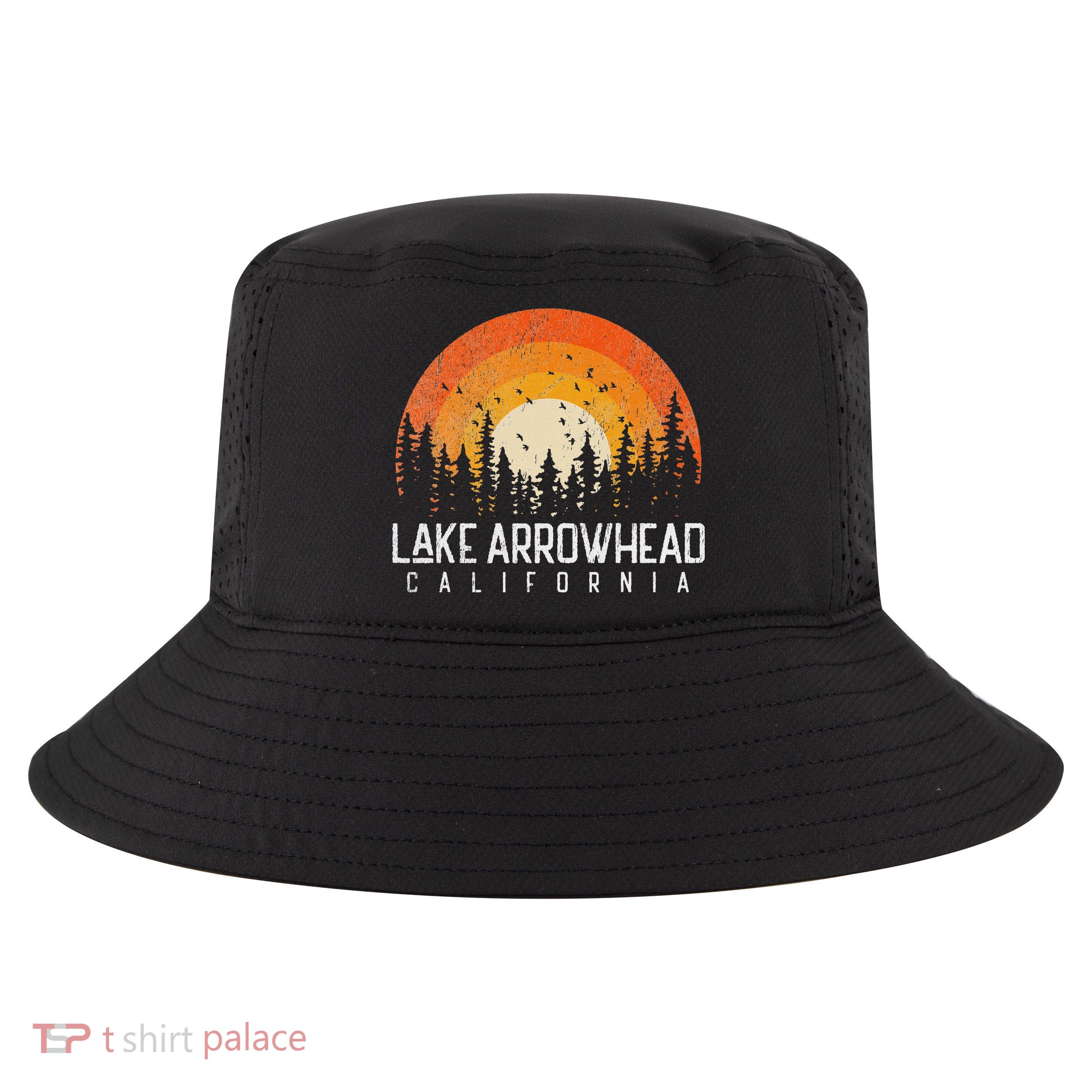 Lake Arrowhead California Ca Vintage 70s 80s 90s Retro Cool Comfort Performance Bucket Hat