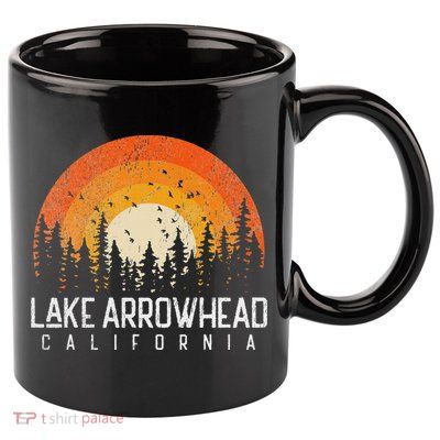 Lake Arrowhead California Ca Vintage 70s 80s 90s Retro 11oz C Handle Ceramic Mug