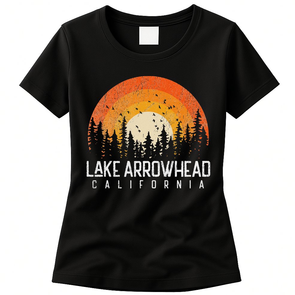 Lake Arrowhead California Ca Vintage 70s 80s 90s Retro Womens T-Shirt