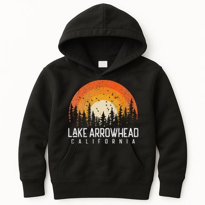 Lake Arrowhead California Ca Vintage 70s 80s 90s Retro Kids Hoodie