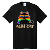 LGBT Ally Cat Be Kind Gay Rainbow Funny LGBTQ Gift Idea Tall T-Shirt