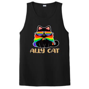 LGBT Ally Cat Be Kind Gay Rainbow Funny LGBTQ Gift Idea PosiCharge Competitor Tank