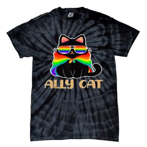 LGBT Ally Cat Be Kind Gay Rainbow Funny LGBTQ Gift Idea Tie-Dye T-Shirt