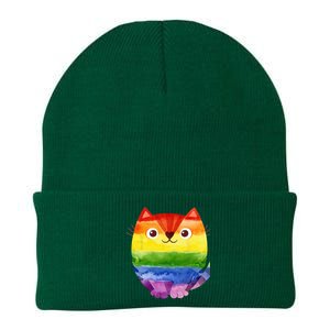 LGBT Allied Cat Be Kind Gay Rainbow Funny LGBTQ Knit Cap Winter Beanie