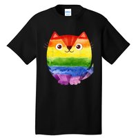 LGBT Allied Cat Be Kind Gay Rainbow Funny LGBTQ Tall T-Shirt