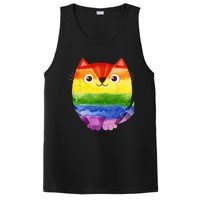 LGBT Allied Cat Be Kind Gay Rainbow Funny LGBTQ PosiCharge Competitor Tank