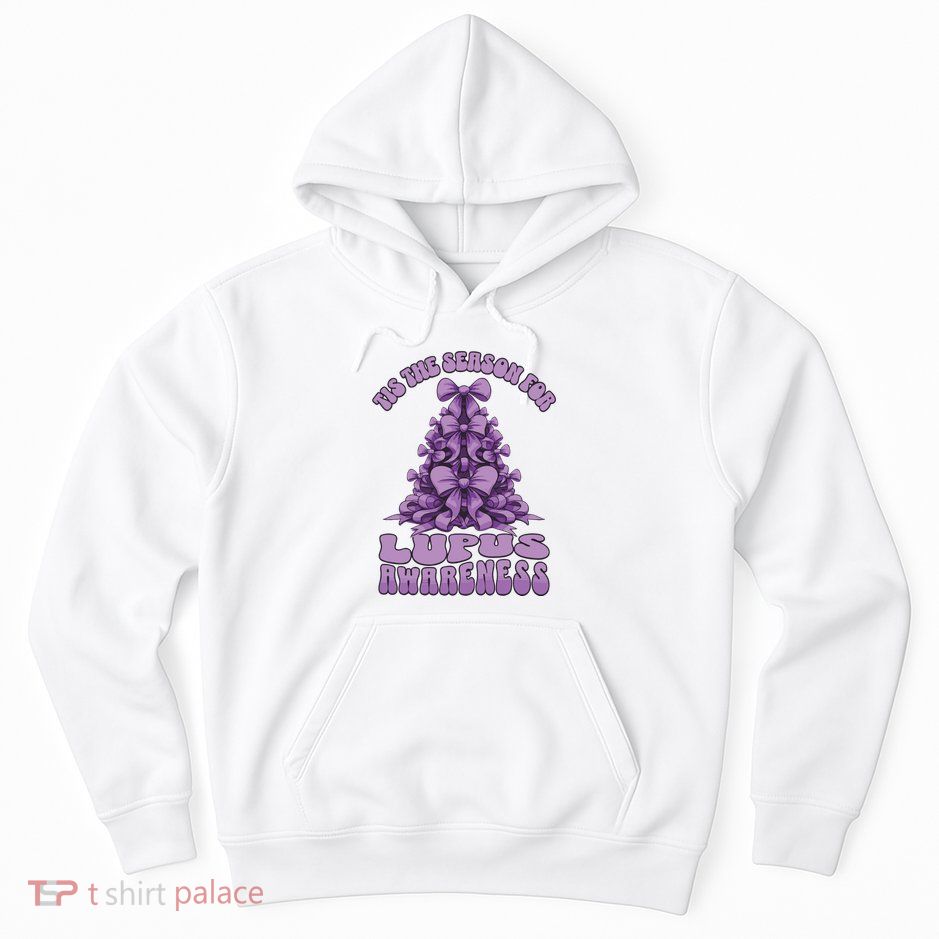 Lupus Awareness Christmas Lupus Ribbon Hoodie