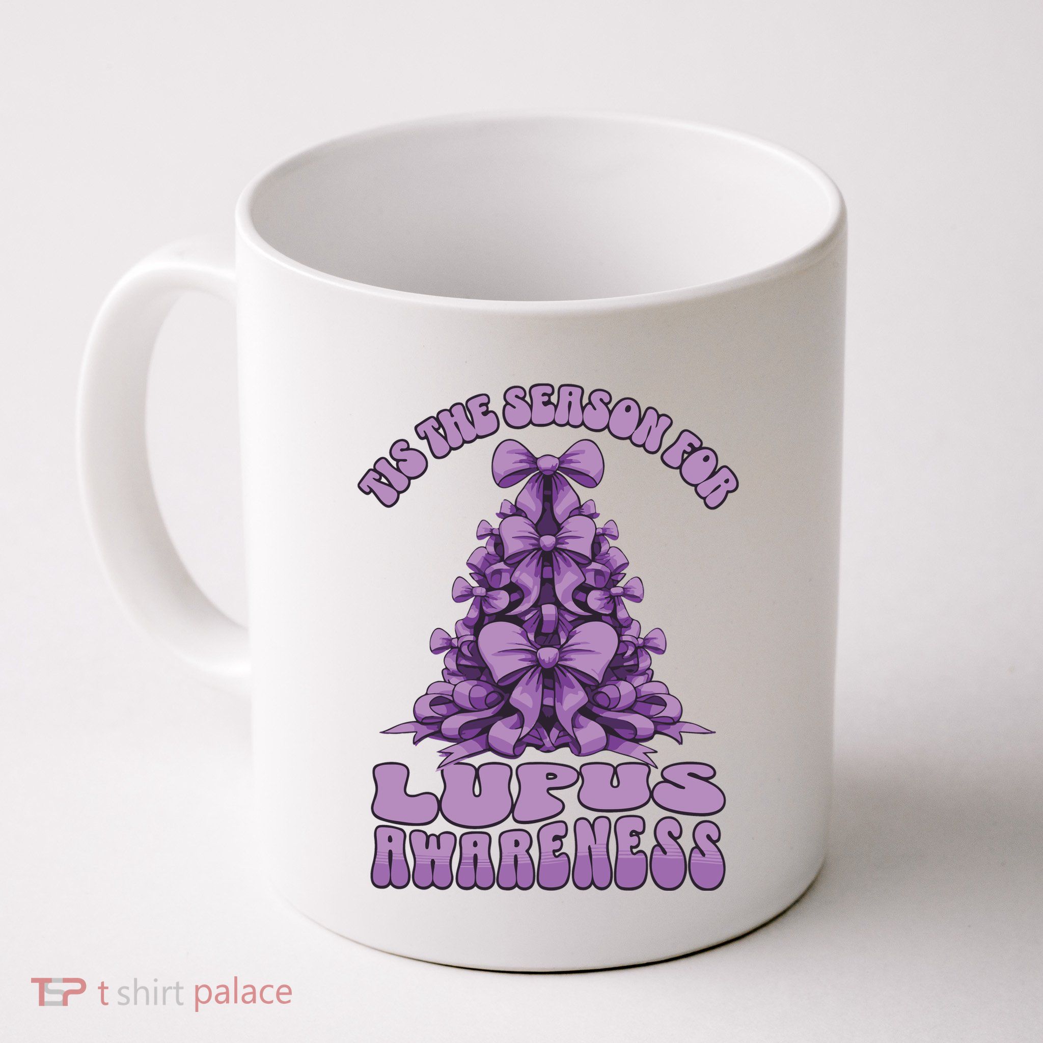 Lupus Awareness Christmas Lupus Ribbon Mug