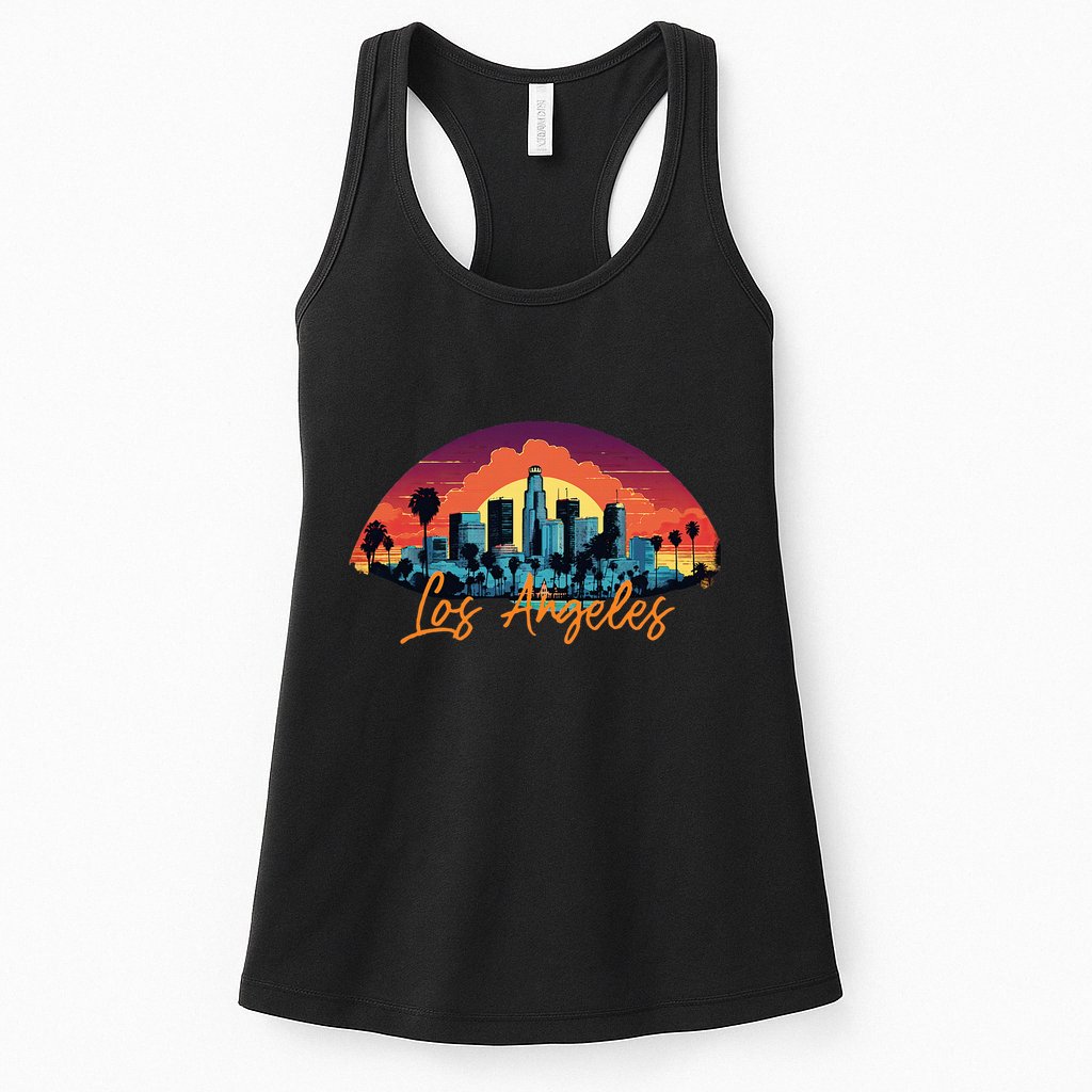 Los Angeles California City Downtown Skyline California L.A. Womens Tank Top