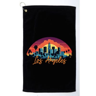 Los Angeles California City Downtown Skyline California L.A. Golf Towel