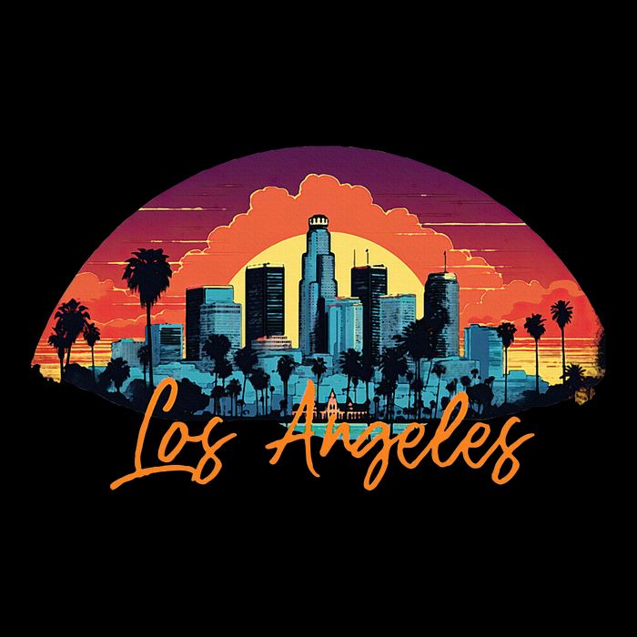 Los Angeles California City Downtown Skyline California L.A. Zip Tote Bag